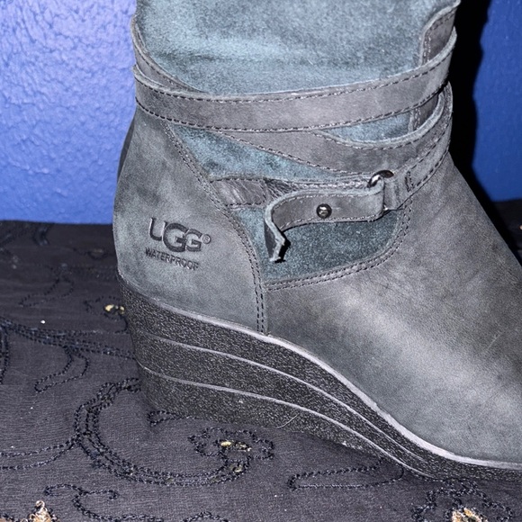 UGG Women's Black Suede Boots - Picture 2 of 10